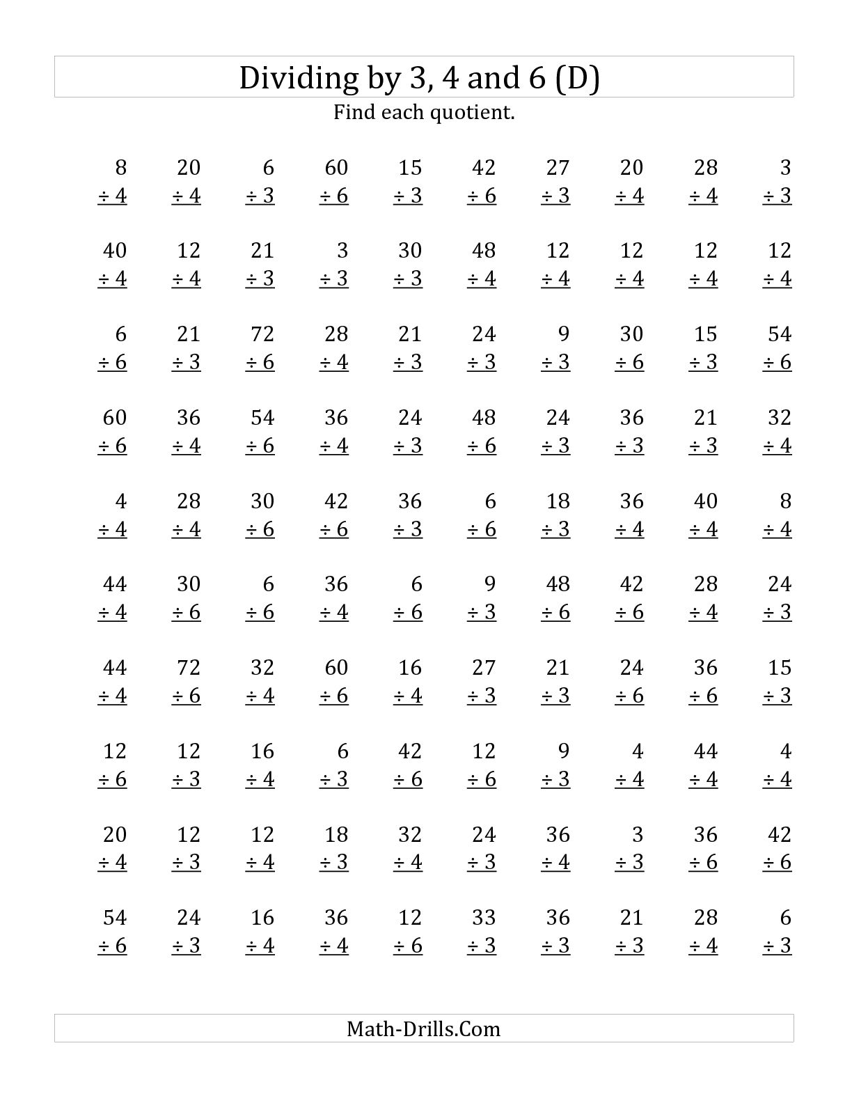 12 Best Images Of 3rd Grade Math Division Worksheets 